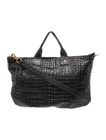 Embossed Leather Tote