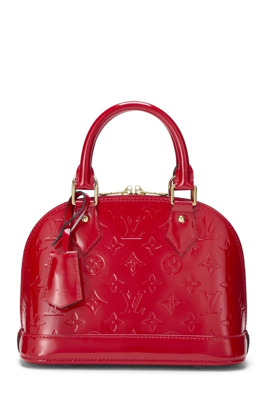 Red Monogram Vernis Alma BB