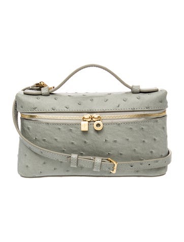 Ostrich Top Handle Bag