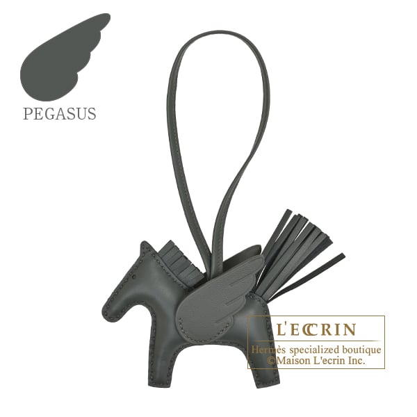 Hermes Rodeo charm Pegasus PM Vert mangrove Agneau/Swift leather
