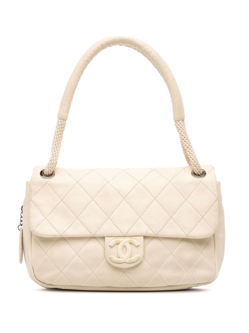 2009-2010 Quilted Calfskin Expandable Zip Yacht Flap shoulder bag