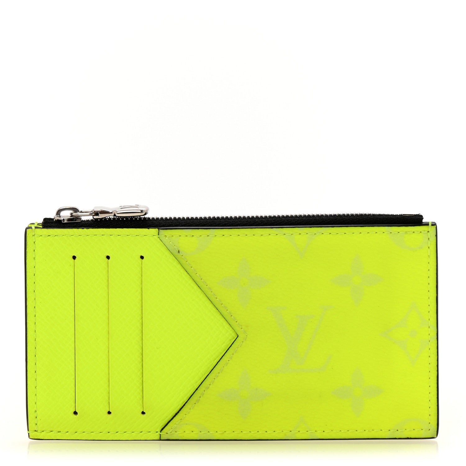 Louis Vuitton Monogram Taiga Coin Card Holder Yellow