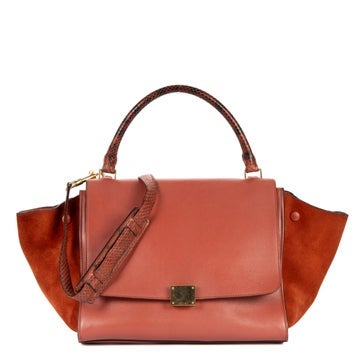 Celine Leather Medium Trapeze