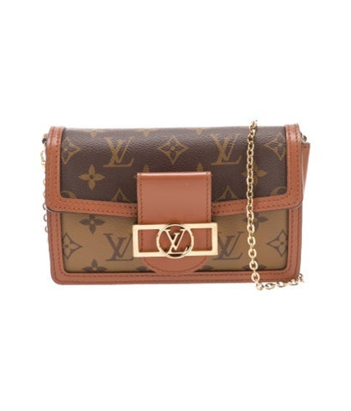 Louis Vuitton Vuitton Lv Monogram Monogram Reverse Canvas Wallet On Chain Dauphine Bag
