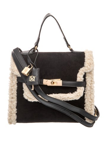 Suede Top Handle Bag