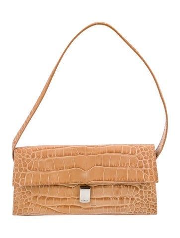 Embossed Leather Shoulder Bag