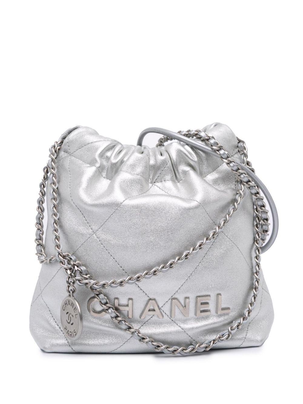 2021-2025 Mini Metallic Calfskin 22 satchel