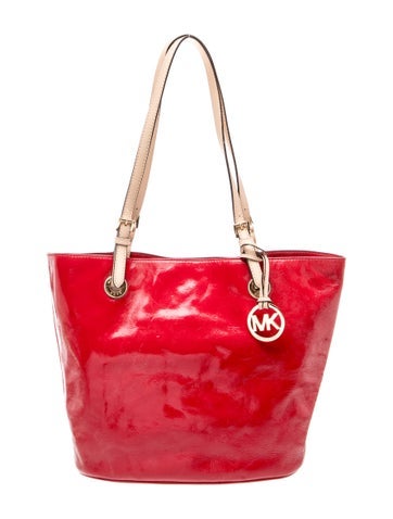 Patent Leather Bucket Bag