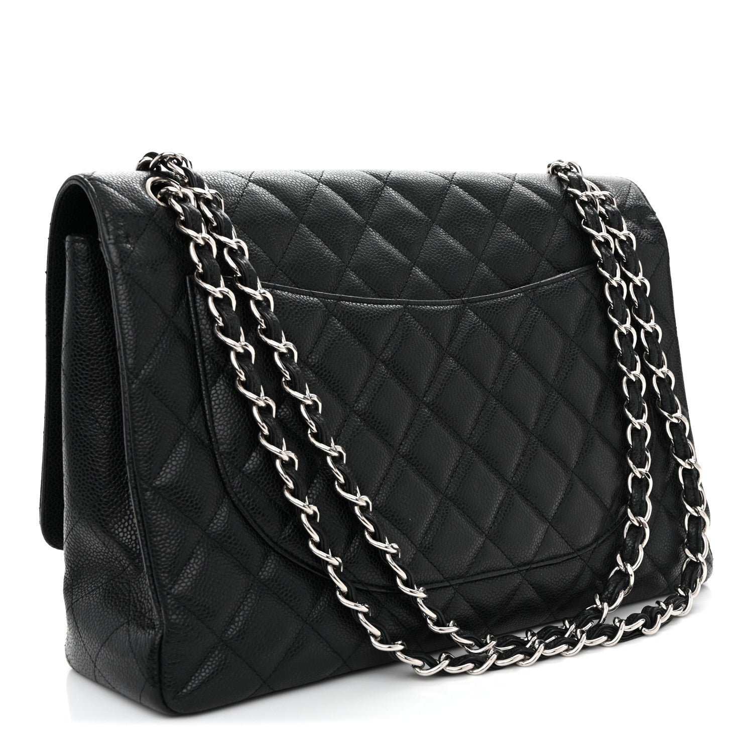 Chanel Caviar Maxi Single Flap Black