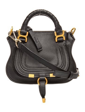 Leather Marcie Double Carry Bag Mini