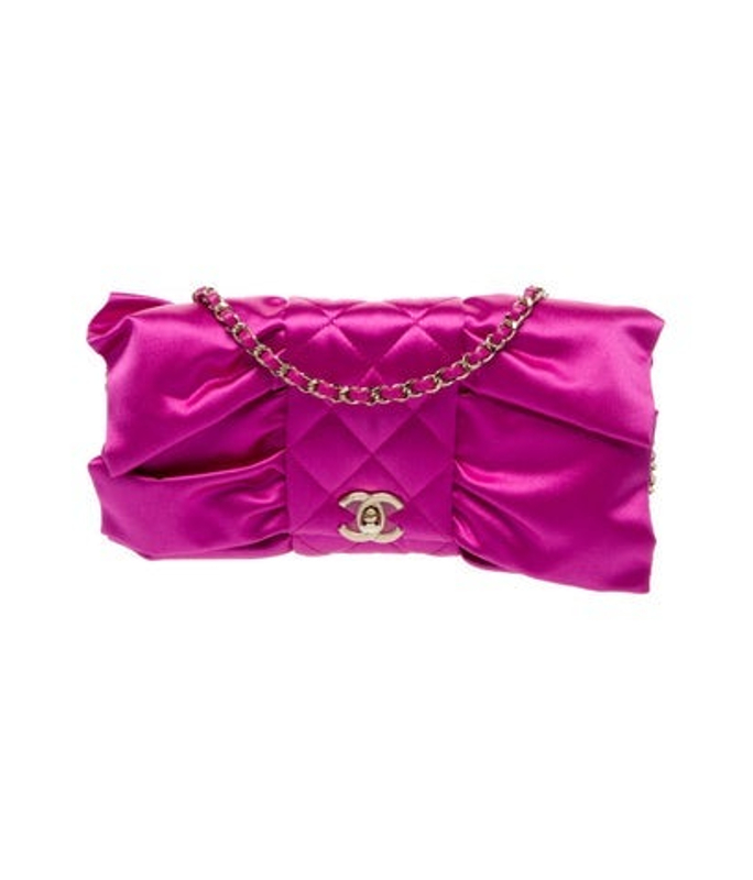 Chanel Satin Bow Clutch