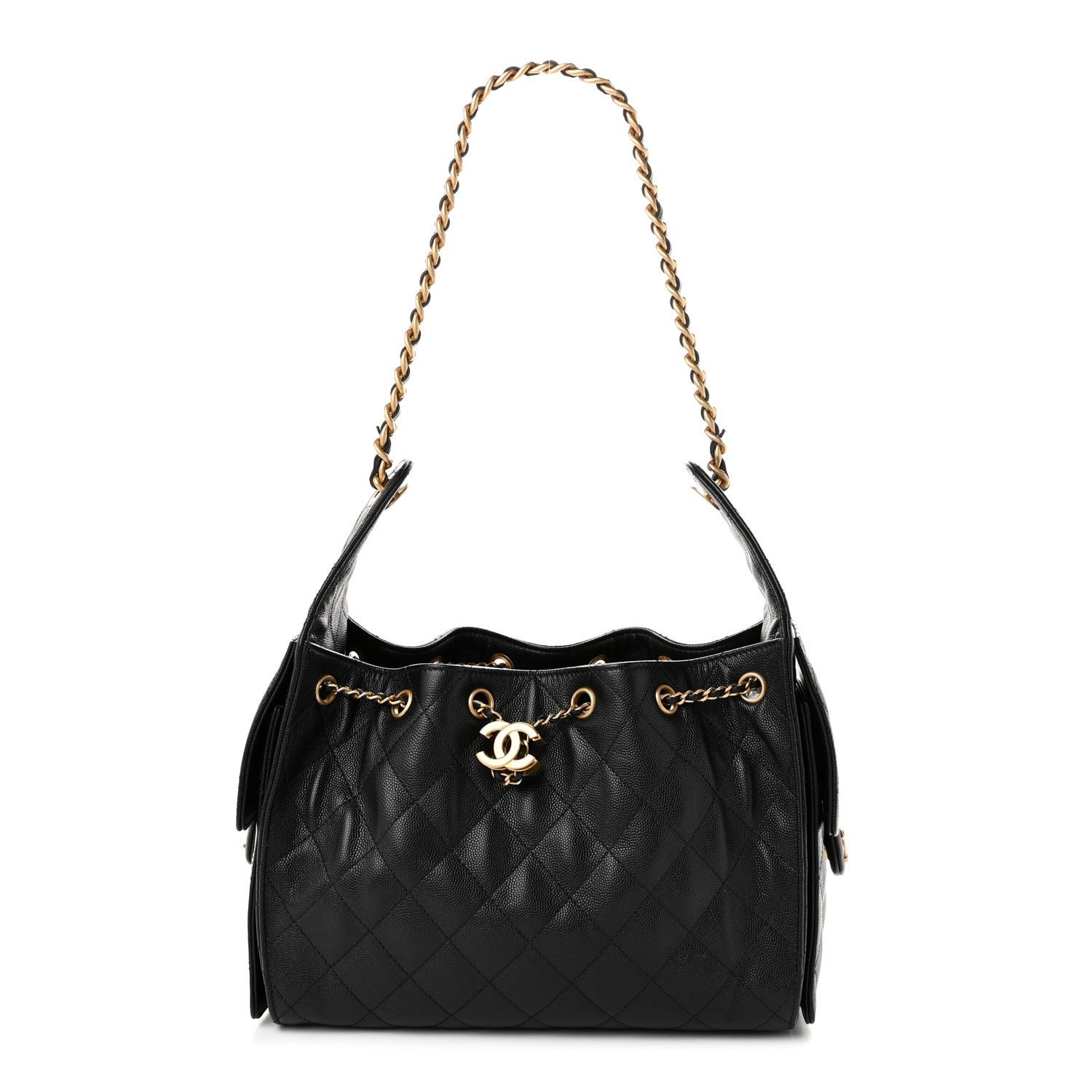Chanel Caviar Quilted Small Chanel 25 Handbag Black