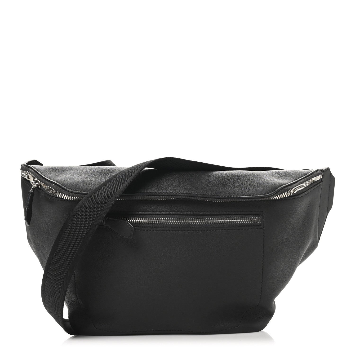 Hermes Taurillon Cristobal Cityslide Belt Bag PM Plomb