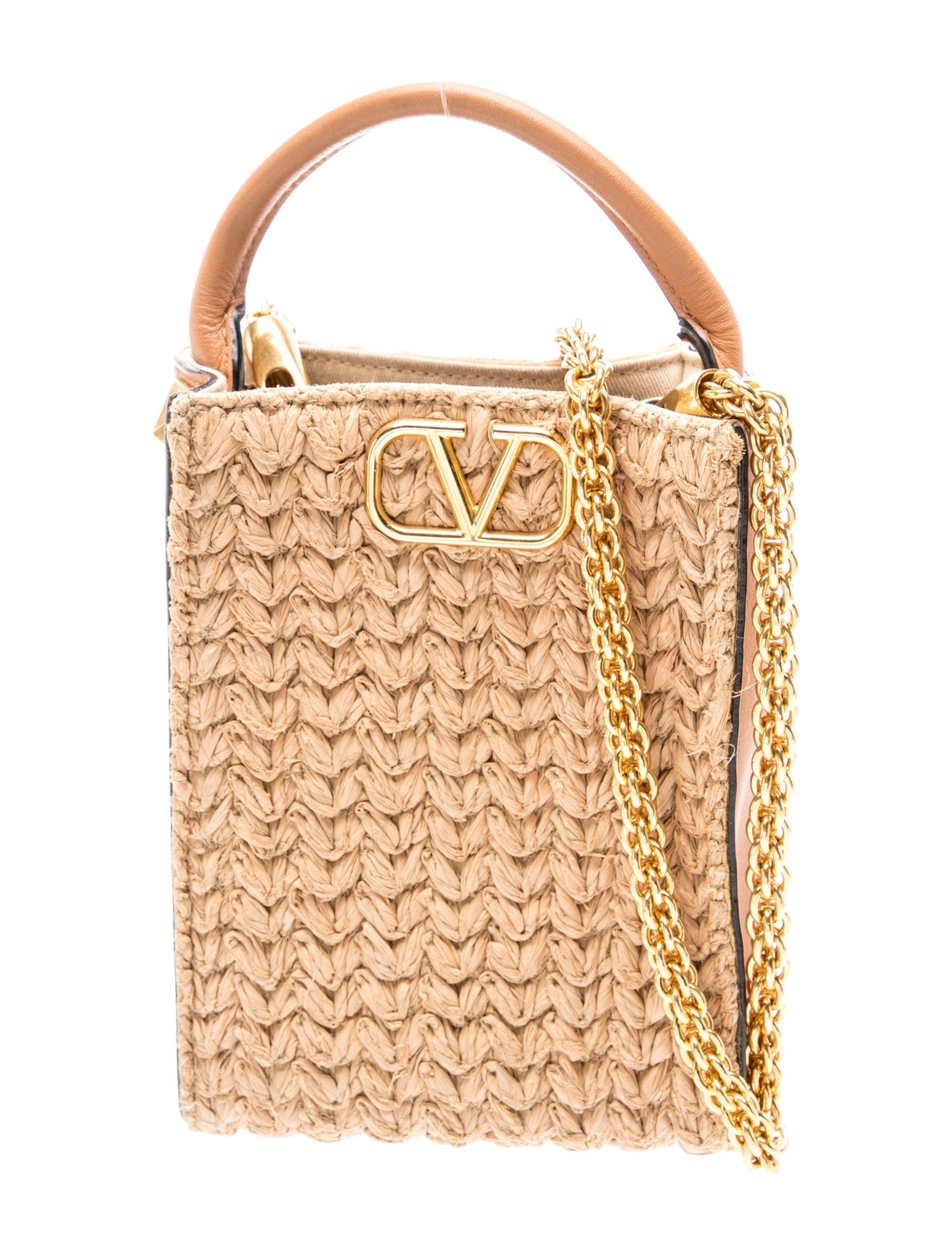 Raffia Top Handle Bag