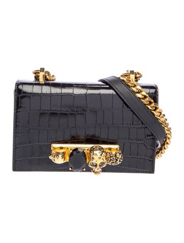 Embossed Leather Crossbody Bag