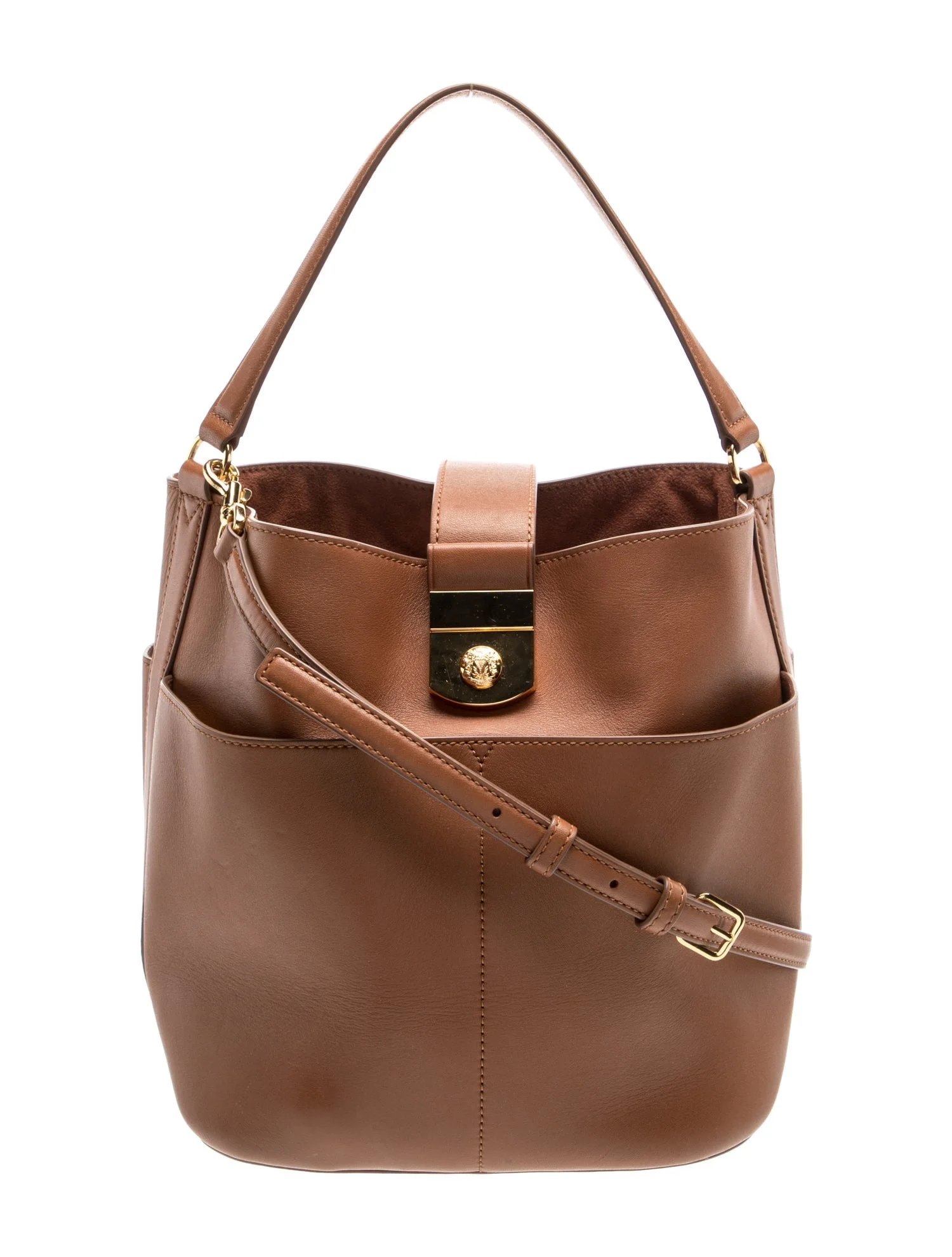 Leather Top Handle Bag