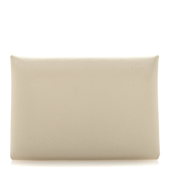 Hermes Evercolor Calvi Duo Card Case Beton