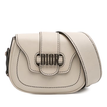 Calf Leather Mini Leather D Fence Saddle Bag