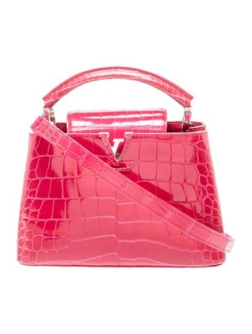 Embossed Leather Capucines BB