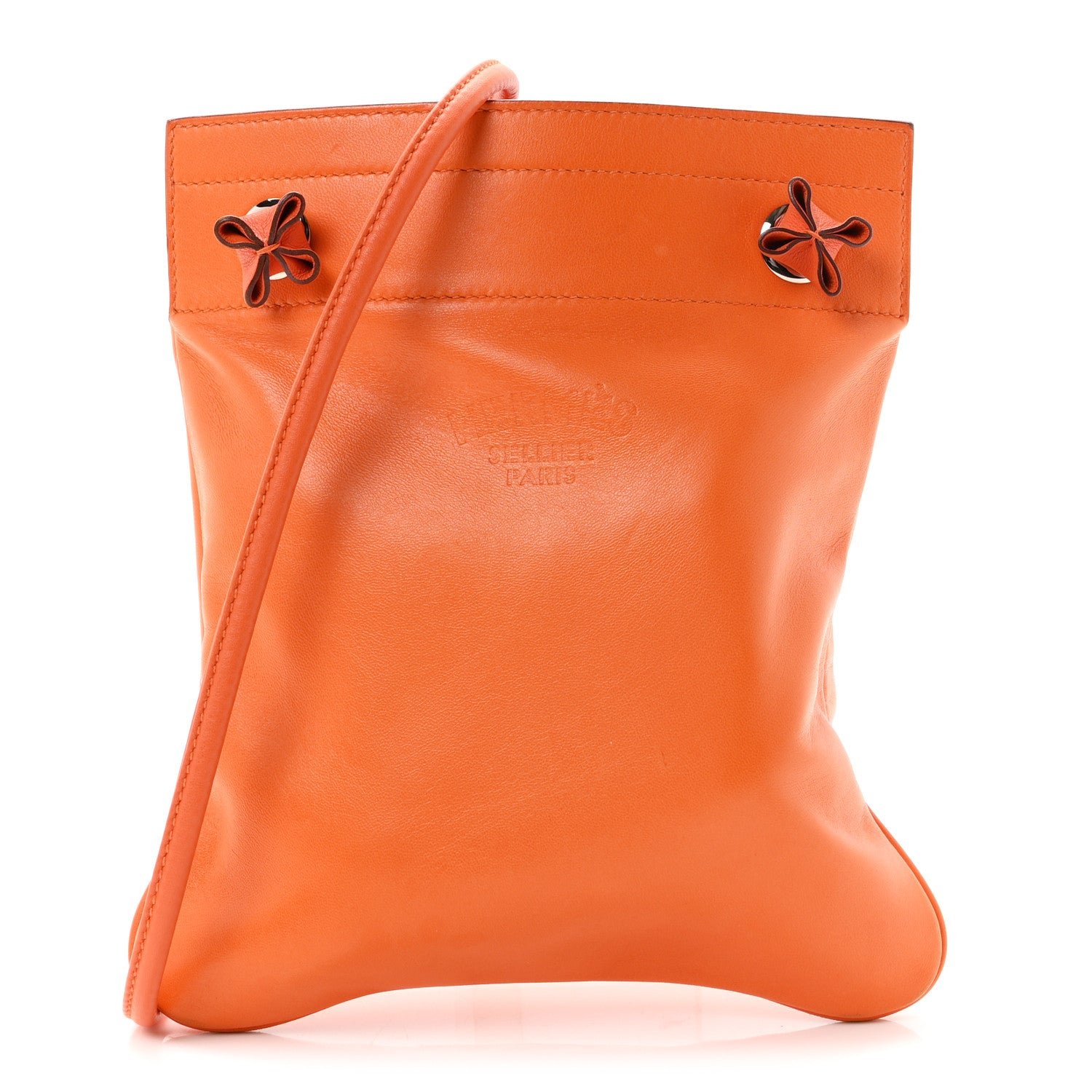 Hermes Milo Lambskin Swift Mini Aline Orange