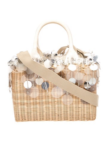 Straw Top Handle Bag