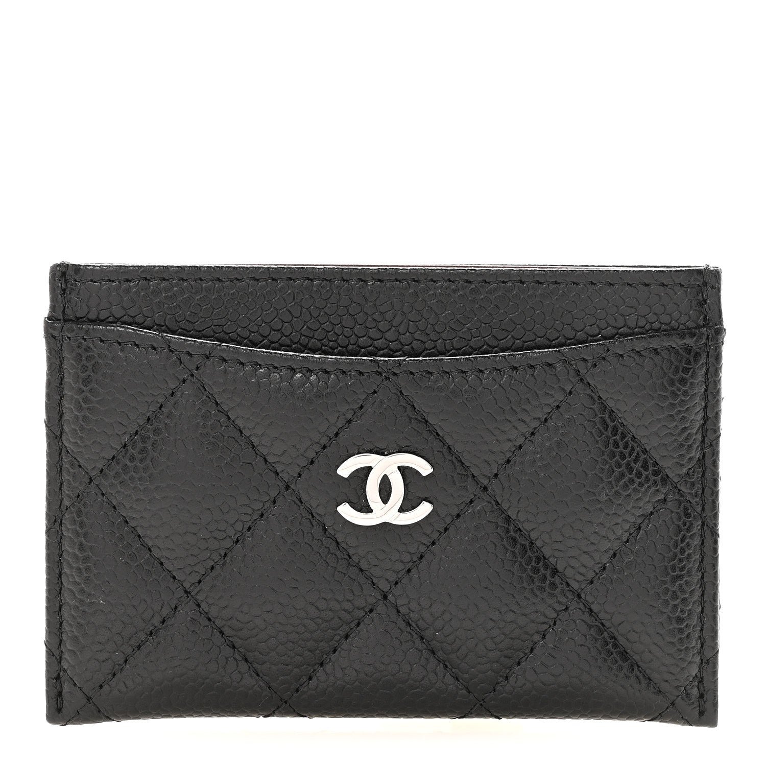Chanel Caviar Quilted Card Holder Black