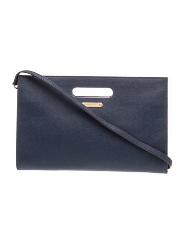 Saffiano Leather Clutch Medium