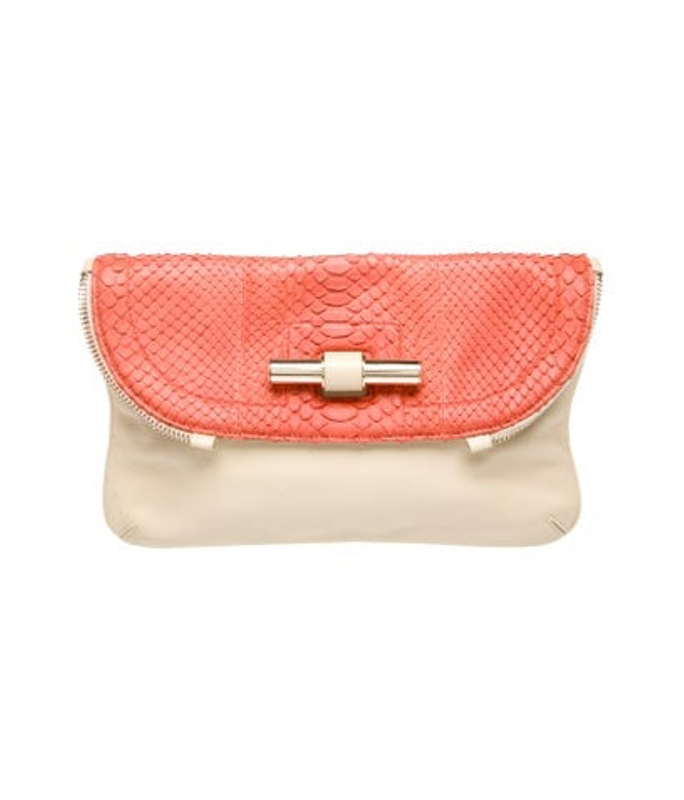 Jimmy Choo Choo Leather Clutch