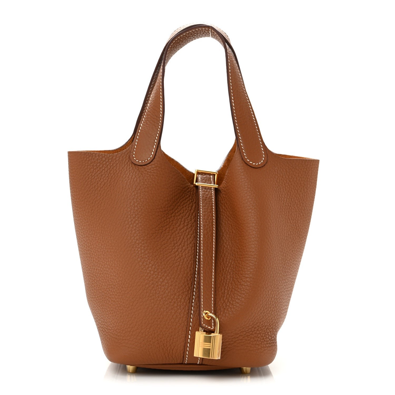 Hermes Taurillon Clemence Picotin Lock 18 PM Gold