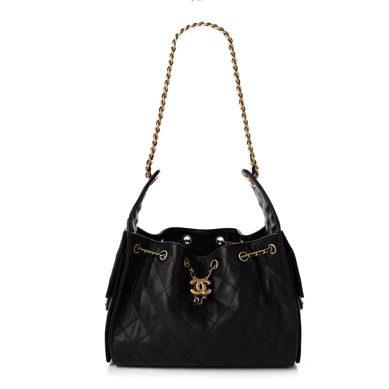 Chanel Caviar Quilted Small Chanel 25 Handbag Black