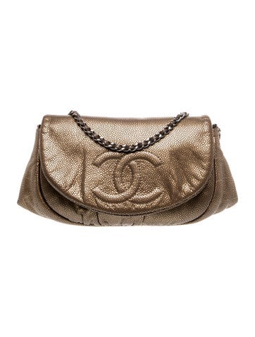 Metallic Half Moon Wallet on Chain