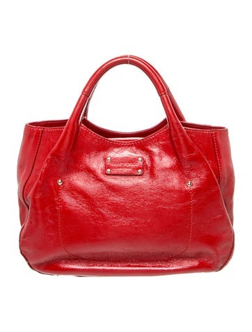 Patent Leather Top Handle Bag