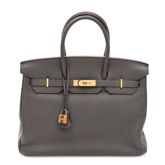Hermes Togo BIRKIN 35 Etain