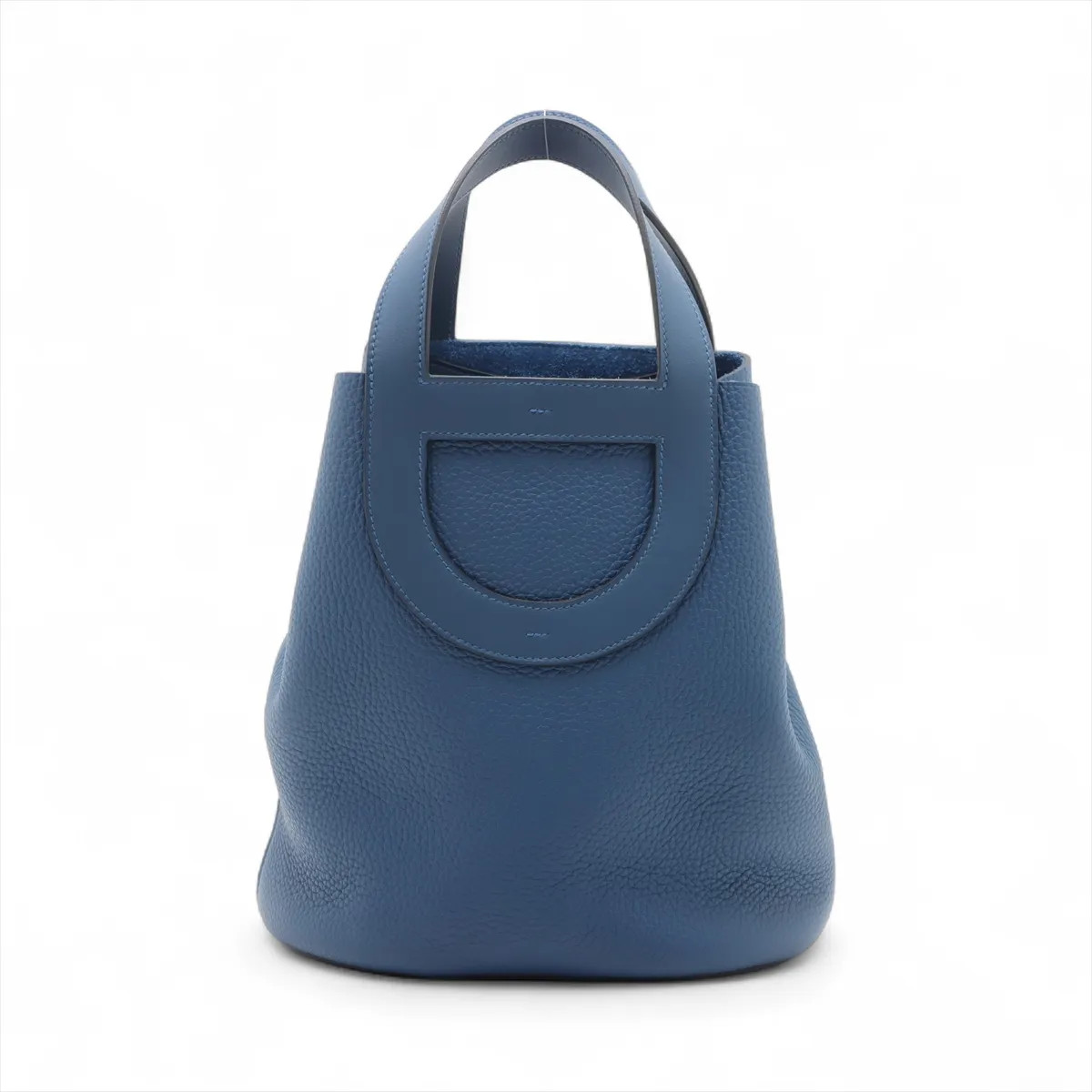 Hermès In the loop 23 Taurillon Clemence × Veau Swift Deap blue Silver Metal Fit