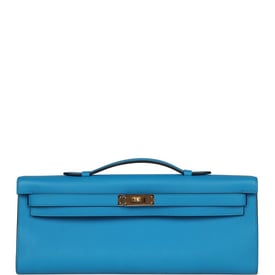 Hermes Hermes Kelly Cut Bleu Zanzibar Swift Gold Hardware