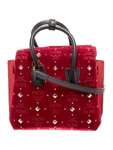 Velvet Top Handle Bag