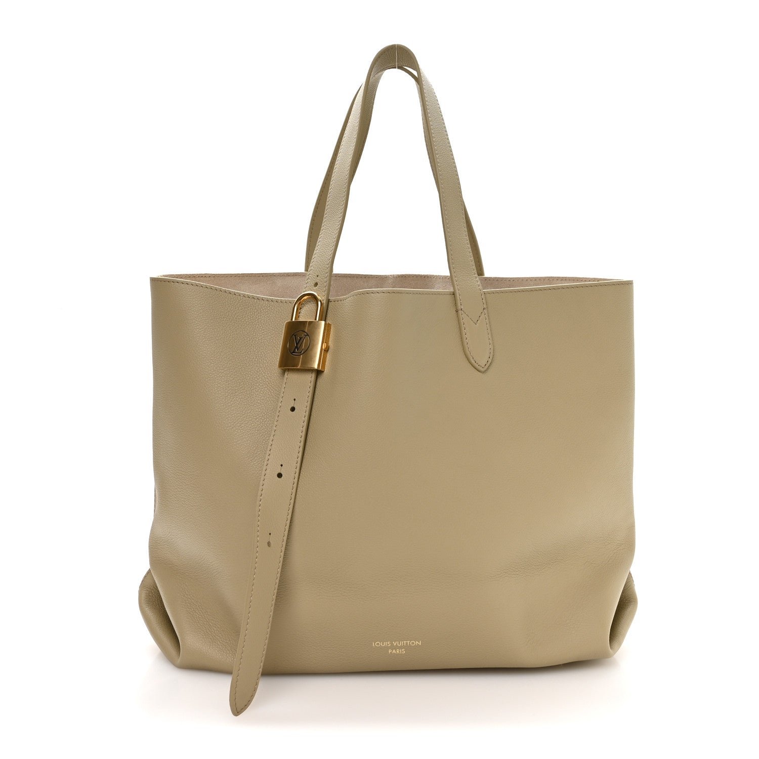 Louis Vuitton Grained Calfskin Low Key Cabas MM Clay