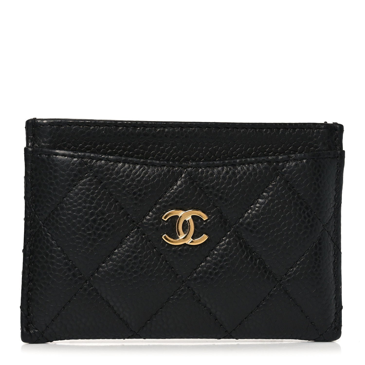 Chanel Caviar Quilted Card Holder Black