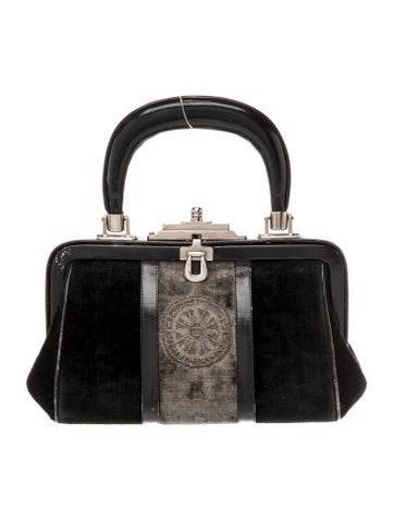 Roberta di Camerino Velvet Top Handle Bag
