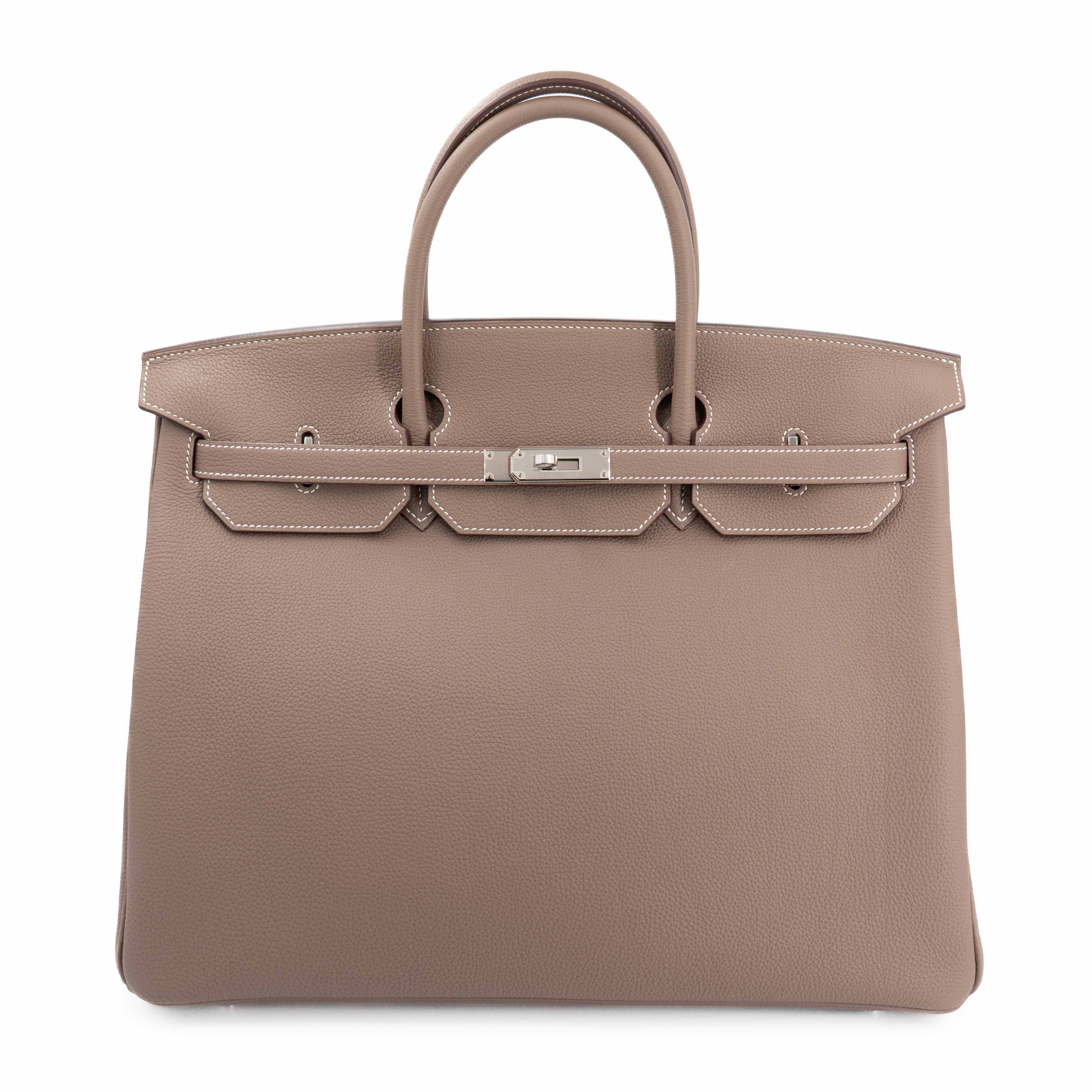 Unused ( Rank NS ) HERMÈS Birkin 40 Etoupe (18) Togo Palladium hardware W (2024)