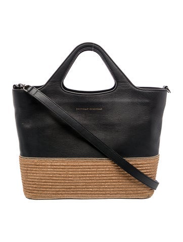 Brunello Cucinelli Leather Top Handle Bag