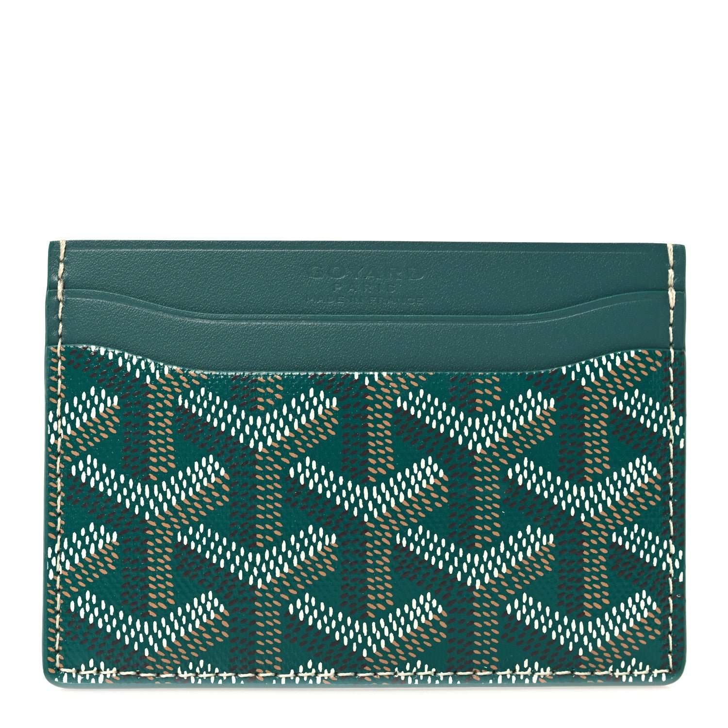 Goyard Goyardine Saint Sulpice Card Holder Green