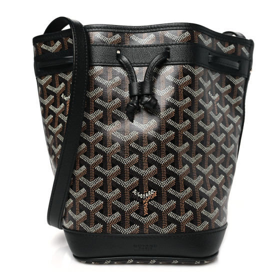 Goyard Goyardine Petit Flot Bucket Bag PM Black