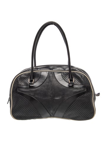 Enameled Metal Triangle Top Handle Bag Vintage