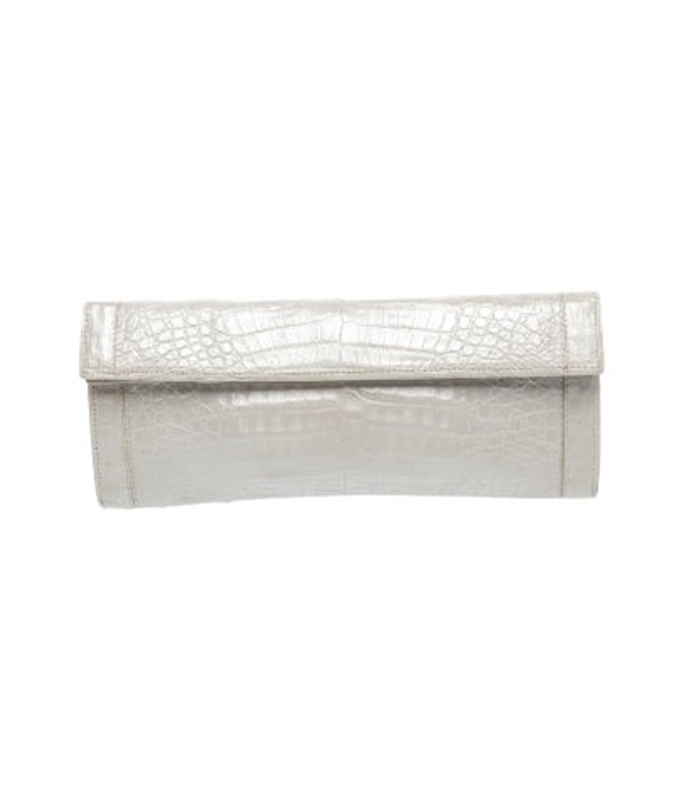 Nancy Gonzalez Gonzalez Embossed Leather Clutch