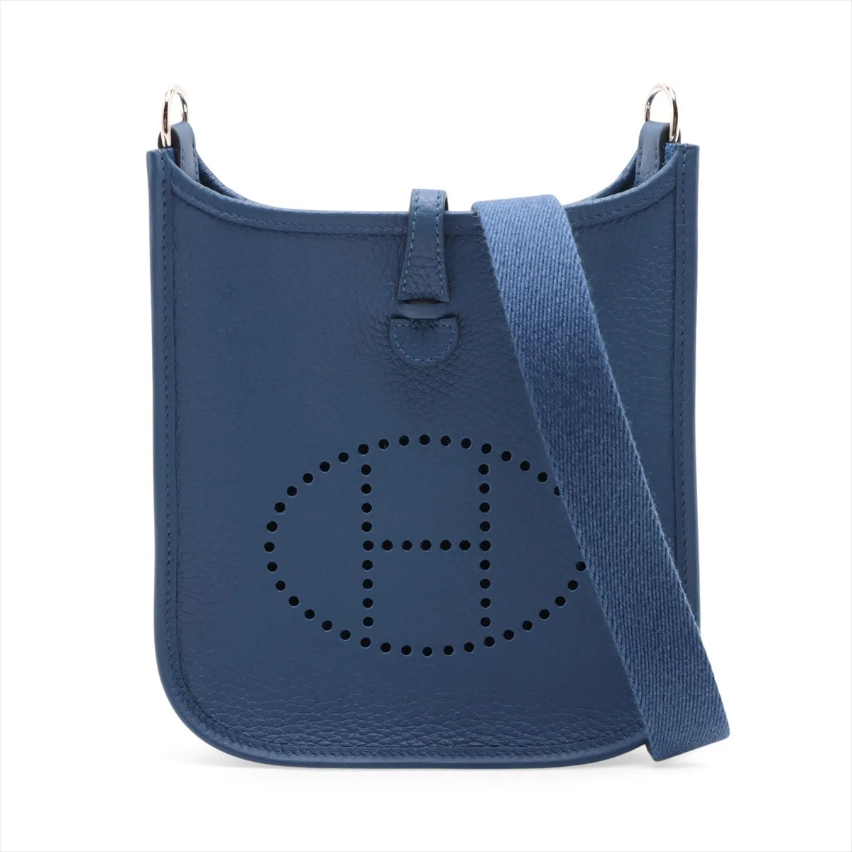 Hermès evelyn 16 TPM Amazon Taurillon Clemence blue tie Silver Metal Fittings K: