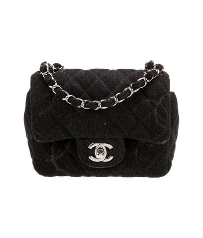 Chanel Denim Mini Square Classic Flap Bag
