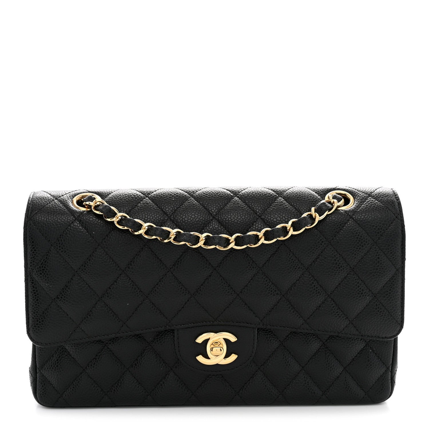 Chanel Caviar Quilted Medium Double Flap Black