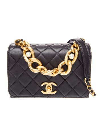 Pearl Boy Mini Square Flap Bag