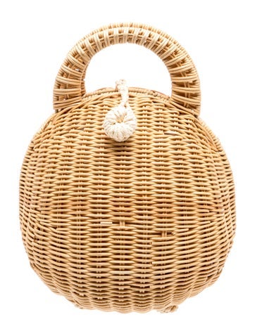 Wicker Top Handle Bag